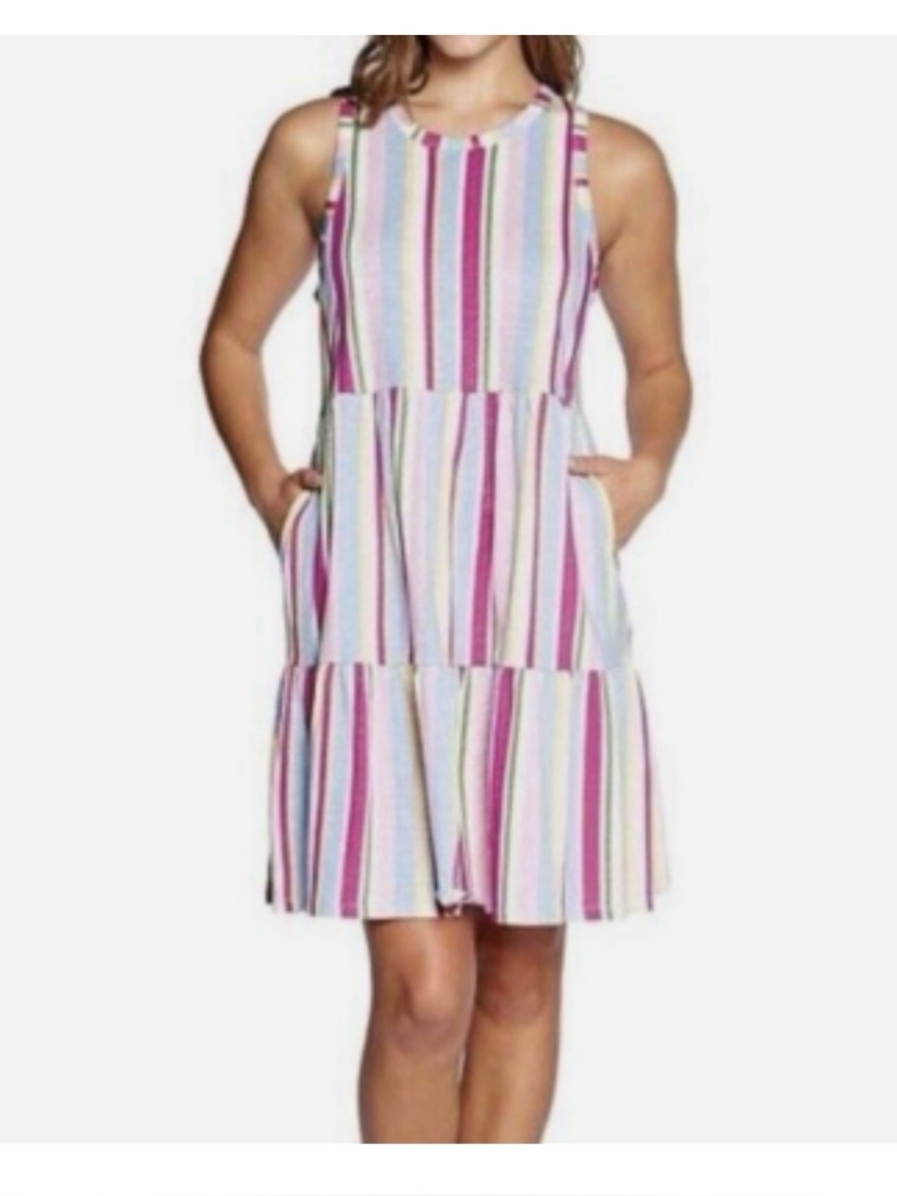 GAP Striped MulticolorSleeveless Dress, Small, NWT